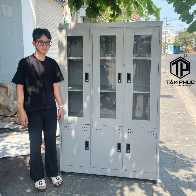 Tủ hồ sơ sắt 2 3 4 cánh kiếng trưng bày - tủ kính đựng tài liệu và giấy tờ có khóa.