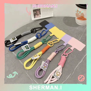 【sherman.i】dây đeo điện thoại Nylon với buộc cổ tay ngắn Dây buộc điện thoại sáng tạo