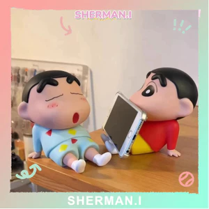 【sherman.i】Giá đỡ điện thoại bằng nhựa hình búp bê Crayon Shin-chan đồ trang trí hoạt hình dễ thương-SN