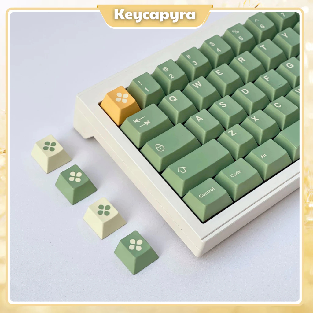 Keycap Trà Sữa Matcha, Dandy Xanh Pastel Keycap, PBT Dye-sub Cherry ...