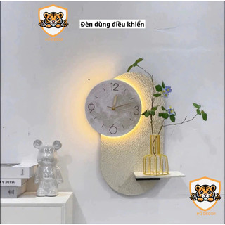 ( Kèm Đủ Phụ Kiện ) (K5) Đồng hồ treo tường cắm hoa, tranh cát decor, trang trí siêu xinh có đèn led điều khiển từ xa