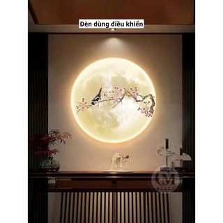 (Hàng Cao Cấp) Đèn mặt trăng sáng toàn bộ bên trong dùng điều khiển treo tường, phòng khách, phòng ngủ, quán cafe, spa