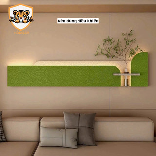(Q1)(Tặng kèm lọ hoa) Tranh treo tường đầu sofa, đầu giường kèm bình hoa đèn led ẩn, tranh trang trí đẹp, mẫu mới nhất