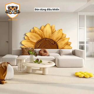 [GD] Tranh hoa hướng dương tráng gương pha lê, tranh trang trí ghế sofa, phòng khách, cửa hàng, quà tặng đẹp