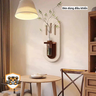 (M6) Đèn có điều khiển- Tranh treo tường có đèn led, tranh cát cắm bình hoa đẹp, tranh mấu mớ, quà tặng đẹp decor nhà