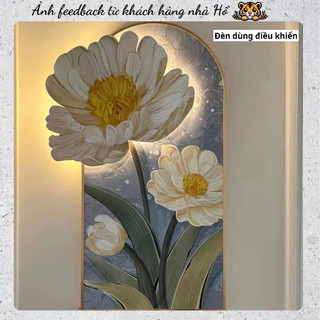 ( I9)(Hottrend 2024) Tranh Hoa Tráng Gương Pha Lê Treo Tường Hiện Đại Treo Phòng Khách Treo Hành Lang HỔ DECOR