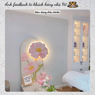 ( I9)(Hottrend 2024) Tranh Hoa Tráng Gương Pha Lê Treo Tường Hiện Đại Treo Phòng Khách Treo Hành Lang HỔ DECOR