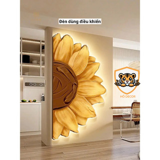 [GD] Tranh hoa hướng dương tráng gương pha lê, tranh trang trí ghế sofa, phòng khách, cửa hàng, quà tặng đẹp