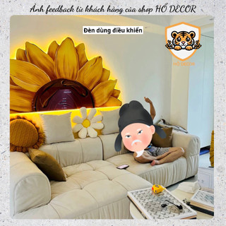 [GD] Tranh hoa hướng dương tráng gương pha lê, tranh trang trí ghế sofa, phòng khách, cửa hàng, quà tặng đẹp