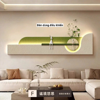 (Q5) Đèn có điều khiển- Tranh treo tường kệ cắm hoa trang trí sofa, tranh treo tường trang trí, quà tặng tân gia