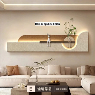 (Q5) Đèn có điều khiển- Tranh treo tường kệ cắm hoa trang trí sofa, tranh treo tường trang trí, quà tặng tân gia