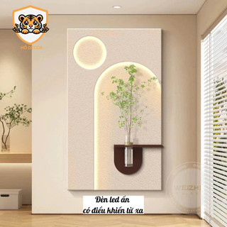 (Hàng loại 1 cao cấp ) Tranh treo tường cắm hoa decor nhà sang trọng, tranh trang trí phòng khách, quán cafe