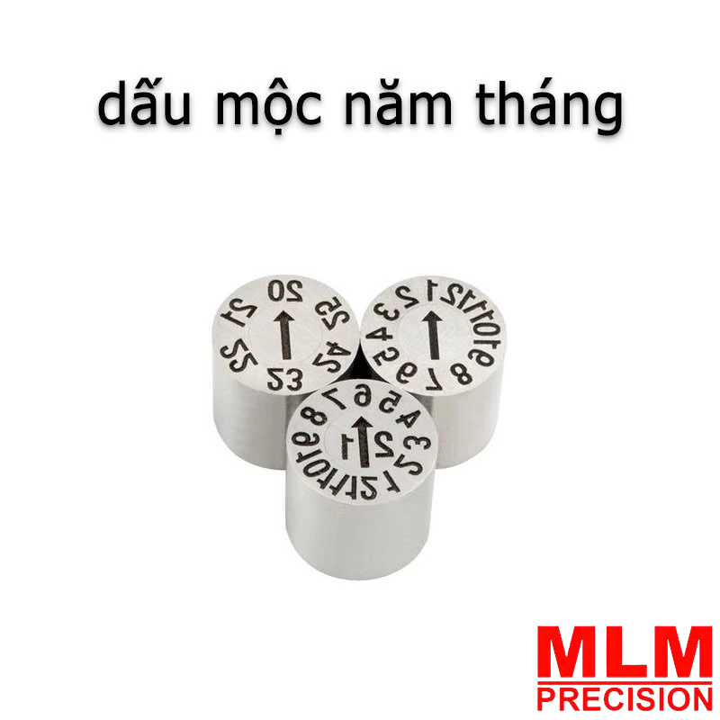 Dấu mộc năm tháng thường dùng nhiều trong ngành ép nhựa, khuôn mẫu, sản xuất linh kiện