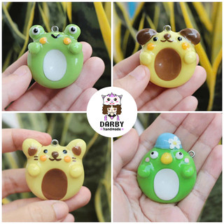 (Worry Stone LOẠI CAO CẤP) - Móc khóa đồ chơi giảm căng thẳng, lo lắng - Phủ RESIN trong suốt, nhẵn bóng như thủy tinh