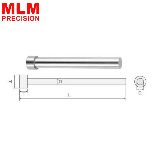 Ty đục SKD-11 - Chốt dập khuôn, chốt định vị khuôn mẫu chất lượng cao, độ cứng và độ bền vượt trội