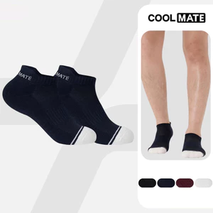 Tất/Vớ cổ ngắn nam nữ Unisex co giãn, bền bỉ, nhanh khô Coolmate