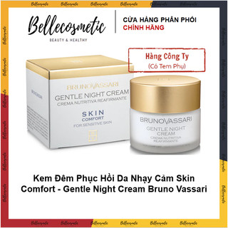 [cty] Skin Comfort - Gentle Night Cream 50ml - Kem Đêm Phục Hồi Da Nhạy Cảm BRUNO VASSARI