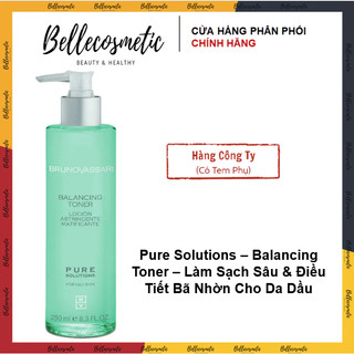 Pure Solution Balancing Toner For Oily Skin - Toner Da Dầu Mụn Bruno Vassari Làm Sạch Sâu & Điều Tiết Bã Nhờn Cho Da Dầu