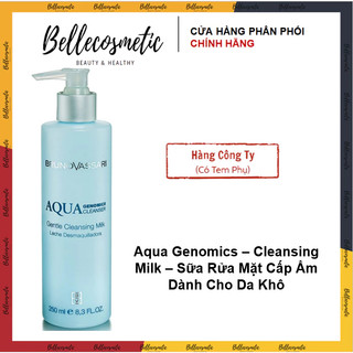 [cty] Aqua Genomics Cleansing 250ml - Sữa Rửa Mặt Cấp Ẩm Bruno Vassari Dành Cho Da Khô Thiếu Nước 250ml
