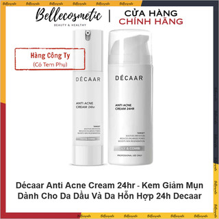 [Tem cty] Décaar Anti Acne Cream 24hr Kem Dưỡng Giảm Mụn, Kiểm Soát Dầu Decaar