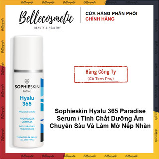 Sophieskin Hyalu 365 Paradise Serum - Tinh Chất Dưỡng Ẩm Chuyên Sâu Và Làm Mờ Nếp Nhăn kv
