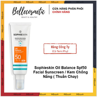 Sophieskin Oil Balance Spf50 Facial Sunscreen - Kem Chống Nắng Da Dầu kv