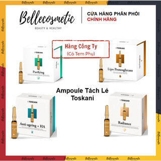 [cty ] Ampoule Toskani Tinh Chất Dưỡng Ampoules Purifying, Lipo, Radiance, HA Antiaging, Anti Poulution