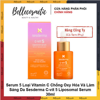 Sesderma - C - Vit 5 Liposomal Serum 30ml - Serum 5 Loại Vitamin C Chống Oxy Hóa Và Làm Sáng Da Sesderma