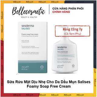 Sesderma Salises Foamy Soap Free Cream Sữa Rửa Mặt Dịu Nhẹ Cho Da Dầu Mụn