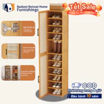 Tủ Giày Tre Thiên Nhiên Có Cửa Lật Đa Tầng Kiểu Thấp Lụa Nội Thất Phòng Vào Cửa Sang Trọng 【Giao Hàng Từ Hà Nội】 — ảnh 1