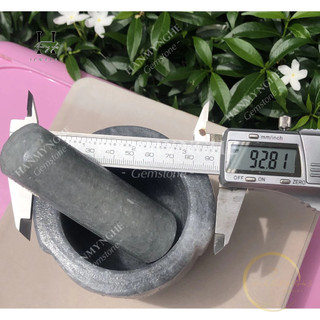 Cối đá non nước tự nhiên nguyên khối màu xám Cối Đá Giã Gia Vị HANMYNGHE