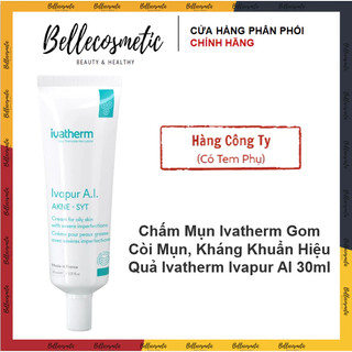 Ivatherm Ivapur AI 30ml Chấm Mụn Ivatherm A.I Gom Còi Mụn, Kháng Khuẩn Hiệu Quả