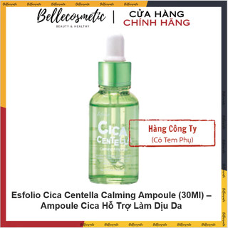 [cty] Esfolio Cica Centella Calming Ampoule (30Ml) – Ampoule Cica Hỗ Trợ Làm Dịu Da Serum Da Nhạy Cảm