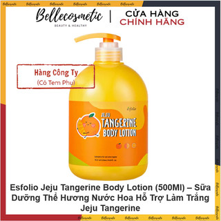 [cty] Esfolio Jeju Tangerine Body Lotion (500Ml) – Sữa Dưỡng Thể Hương Nước Hoa Hỗ Trợ Làm Trắng Jeju Tangerine