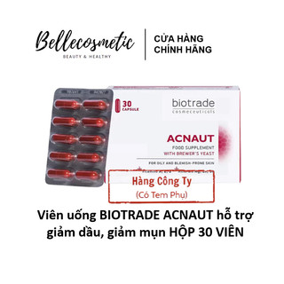 Biotrade Acnaut Food Supplement - Viên uống BIOTRADE ACNAUT hỗ trợ giảm dầu, giảm mụn HỘP 30 VIÊN