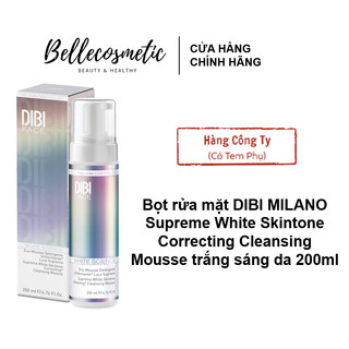 DIBI MILANO Supreme White Skintone Correcting Cleansing Mousse - Bọt rửa làm sạch mặt đều màu trắng sáng da kv