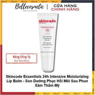 [cty] Skincode Essentials 24h Intensive Moisturizing Lip Balm - Son Dưỡng Phục Hồi Hồng Môi Sau Phun Xăm