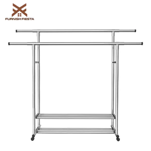 𝐅𝐔𝐑𝐍𝐈𝐒𝐇 𝐅𝐈𝐄𝐒𝐓𝐀 Giá Treo Quần Áo Có Thể Mở Rộng Kệ Treo Quần Áo Inox Giàn Phơi Đồ Lắp Ráp Dễ Dàng