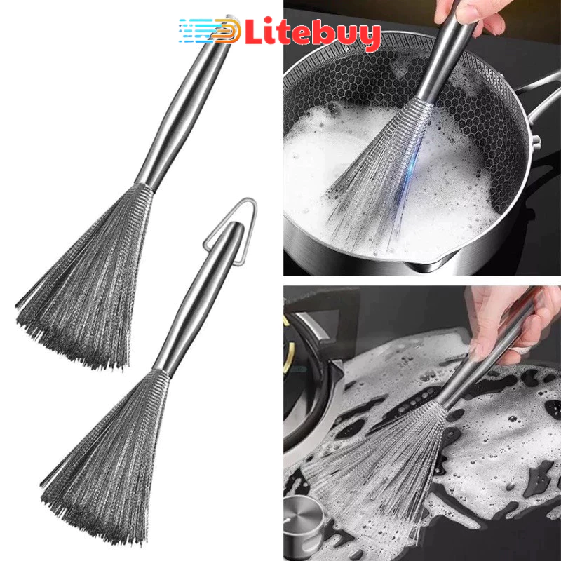 Sản phẩm Chổi Inox 304 Cọ Xoong Nồi Cao Cấp PVN72986 – Đánh Bay Vết Bẩn Cứng Đầu Trong Cực Tốc