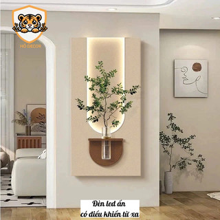 Đèn led có điều khiển- Tranh treo tường cắm hoa đèn led, decor nhà cửa, cửa hàng, khách sạn, spa, cafe sang trọng