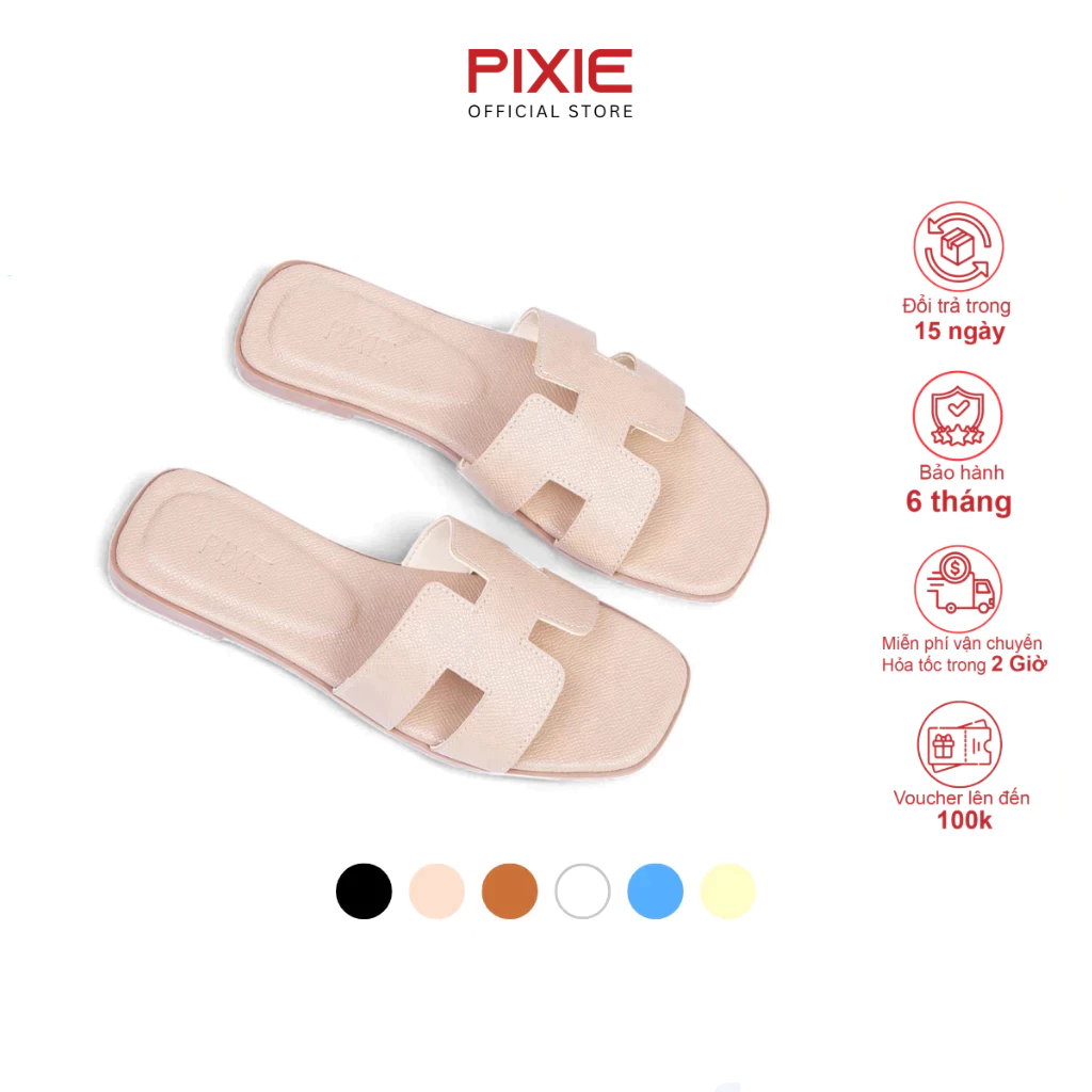 [Form Nhỏ] Dép Bệt Nữ Quai Chữ H Pixie X956