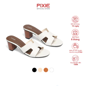 Guốc Cao Gót 5cm Quai Chữ H Pixie X867