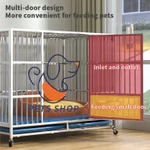 Chuồng Chó Inox Thể Gập Lại Và Dễ Dàng Di Chuyển Size Đại Có Kèm Khay Vệ Sinh (Border Collie, Chó Tha Mồi Vàng, Husky) — ảnh 5