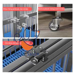 Chuồng Chó Inox Thể Gập Lại Và Dễ Dàng Di Chuyển Size Đại Có Kèm Khay Vệ Sinh (Border Collie, Chó Tha Mồi Vàng, Husky) — ảnh 7