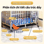 Chuồng Chó Inox Thể Gập Lại Và Dễ Dàng Di Chuyển Size Đại Có Kèm Khay Vệ Sinh (Border Collie, Chó Tha Mồi Vàng, Husky) — ảnh 6