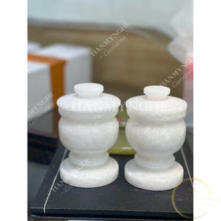 Ly nước thờ đá non nước cao 7cm HANMYNGHE