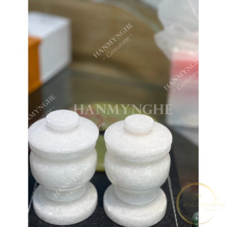 Ly nước thờ đá non nước cao 7cm HANMYNGHE