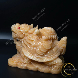 Long quy đá ngọc hoàng long 20 cm HANMYNGHE