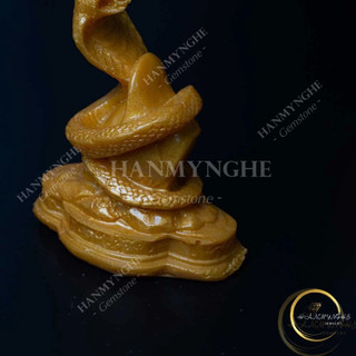 Tượng con rắn ( tỵ) màu vàng 10cm HANMYNGHE