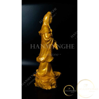 Tượng quan âm bột đá đúc cao 30 cm HANMYNGHE